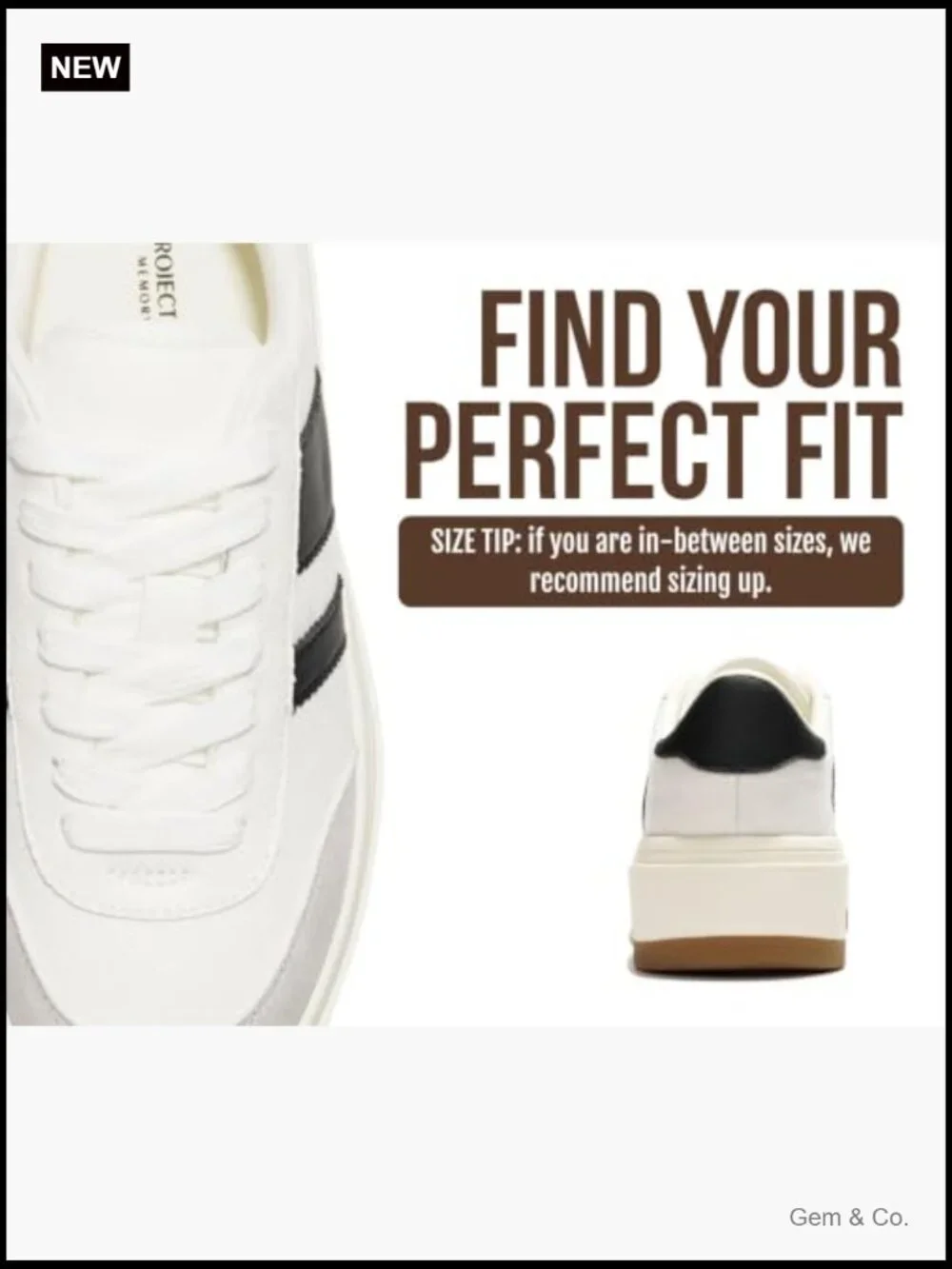 Platform Sneakers with Memory Foam Insole - Non-Slip Fashion Sneakers